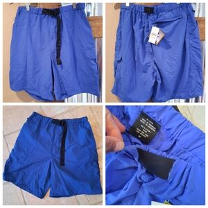 New Royal blue nylon shorts mens M Flyers web belt